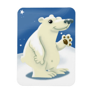Simpático imán de oso polar
