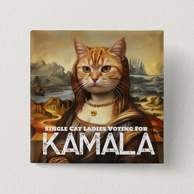 Simpatizantes para el botón Kamala (Anverso)