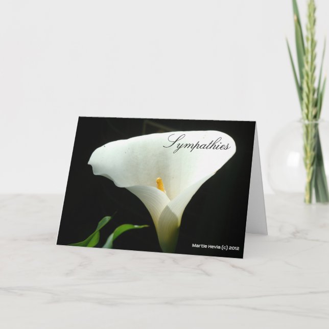 Simpatizantes - Tarjeta Calla Lily (Anverso)
