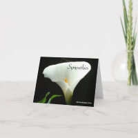Simpatizantes - Tarjeta Calla Lily
