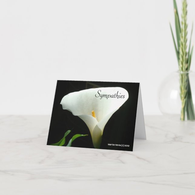 Simpatizantes - Tarjeta Calla Lily (Anverso)
