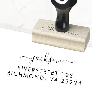 Simpel, sello de goma de escritura a mano