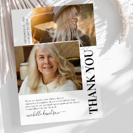 Simple 2 Foto Funeral Gracias Nota