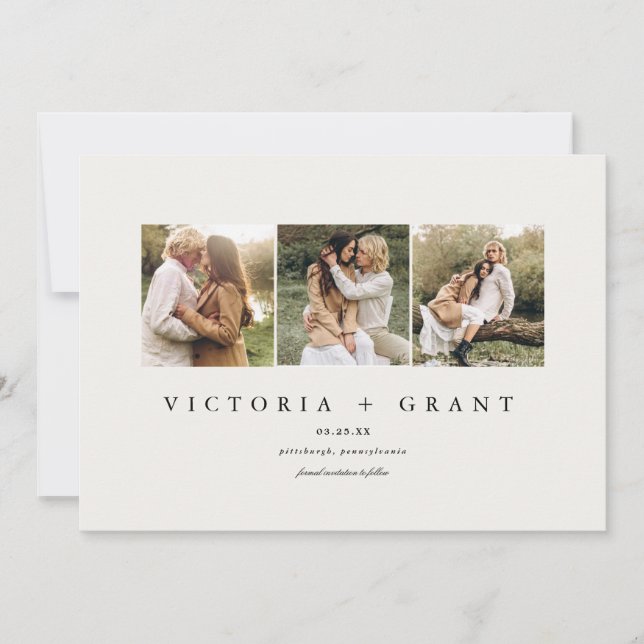 Simple 3 Foto Guardar la tarjeta fotográfica de fe (Anverso)