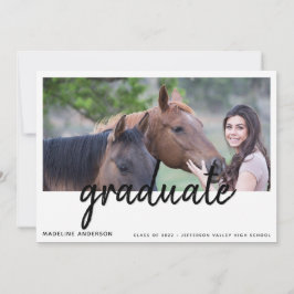 Simple 4 Invitación a la fiesta de graduación de g