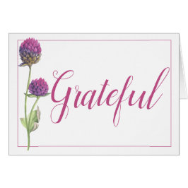 Simple acuarela Amaranth Thistle Flower Boda