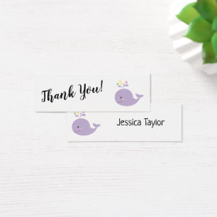 Simple agradecimiento con tarjetas insertables de 