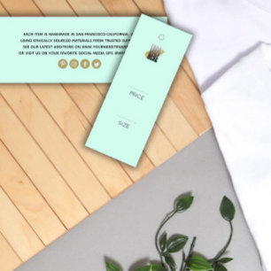 Simple Añadir su logotipo Mint Green Clothing Pric