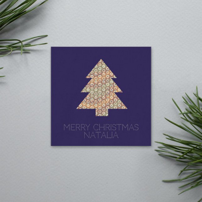 Simple Árbol de Navidad Pastel de puntos de polka  (Subido por el creador)