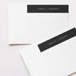 Simple Black and White Modern Calligraphy Wedding