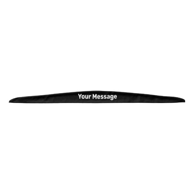 Simple Black and White Your Message Template (Anverso)