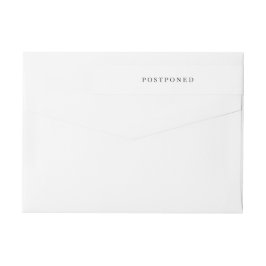 Simple blanco y negro Boda moderno pospuesto