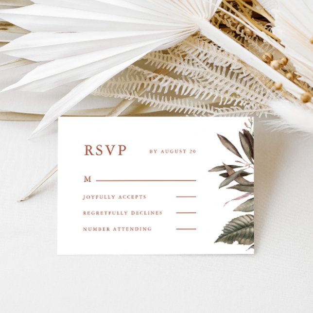 Simple Boda Botánica Terracota Rsvp (Subido por el creador)