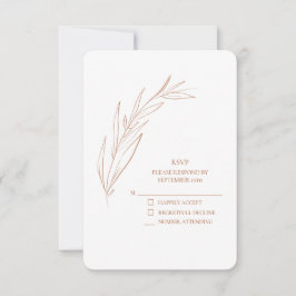 Simple boda de algodón Terra Blanca RSVP