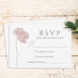 Simple Boho Boho Wedding RSVP