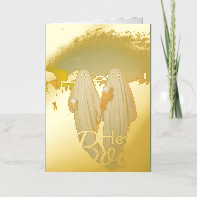 Simple Boo Feliz Halloween familia y amigos Foto (Anverso)