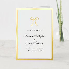 Simple Bow Classic Wedding Foil Program