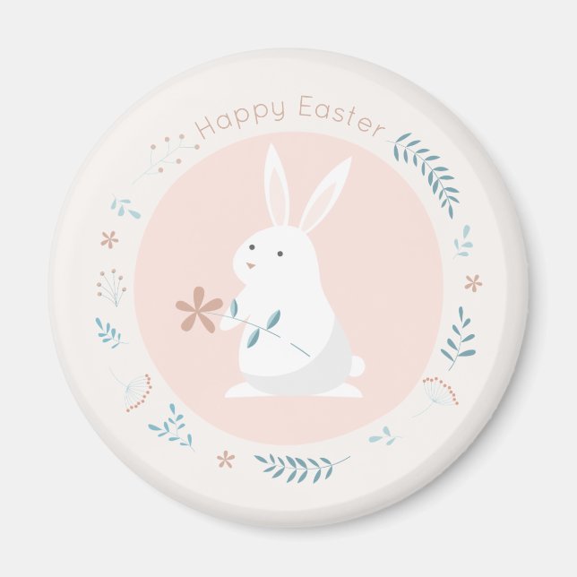 Simple Bungalow Floral Easter | Imán (Frente)