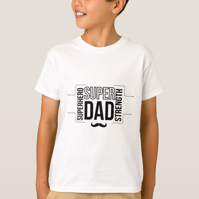 Simple camiseta de Super Dad Black (Anverso)