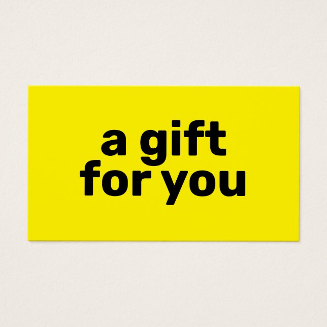 Simple Certificado de Regalo Amarillo Brillante Mo (Frente)