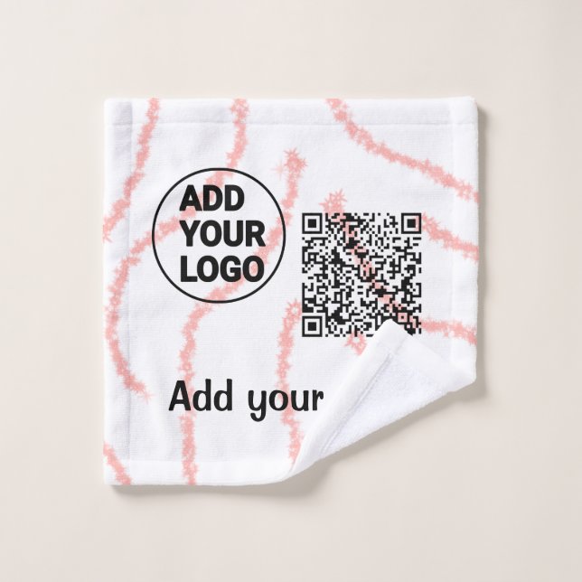 Simple código qr minimal agregar logo escanear nom (Toallita)