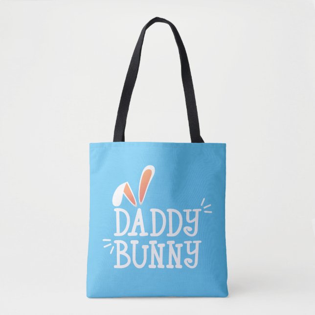 Simple Daddy Bunny Easter Typography | Bolso de te (Anverso)