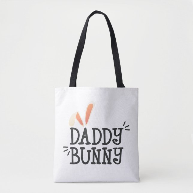 Simple Daddy Bunny Easter Typography | Bolso de te (Anverso)
