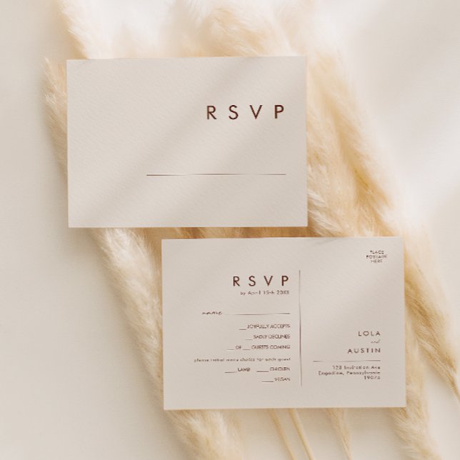 Simple Desert Natural Menú Blanco Elección Tarjeta (Subido por el creador)