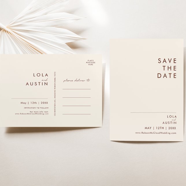 Simple Desierto | Natural Blanco Invitación de Aho (Subido por el creador)