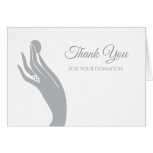 Simple Donación Gracias Por Las Mujeres Con Moneda