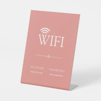 Simple Elegante Señal de Contraseña de Red WiFi Ro