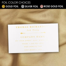 Simple Elegante Tarjeta de Contacto con Hojuela Me
