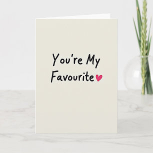 Simple Eres Mi Tarjeta Favorita