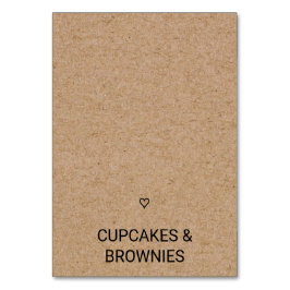 Simple Faux Kraft con tarjeta de carpas para comid