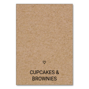 Simple Faux Kraft con tarjeta de carpas para comid