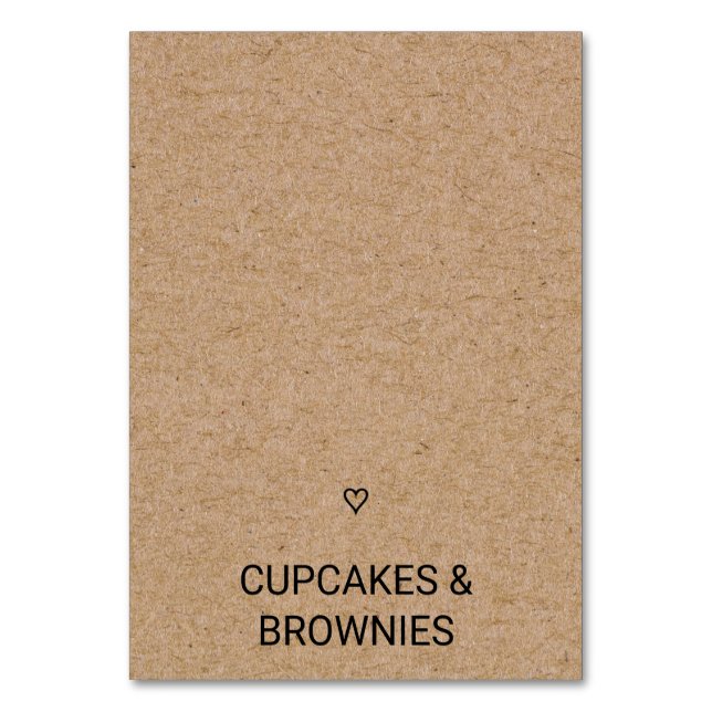 Simple Faux Kraft con tarjeta de carpas para comid (Anverso)