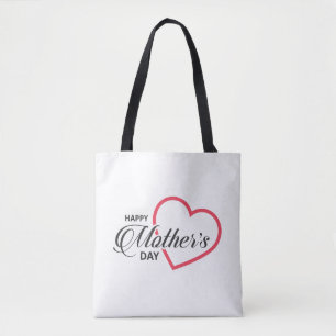Simple feliz día de la madre Bolsa de Tote
