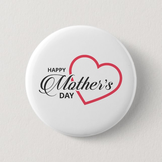 Simple feliz día de la madre | Botón de anclaje (Anverso)