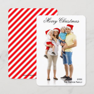Simple Feliz Navidad - Tarjeta fotográfica 3x5