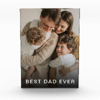 simple foto personalizado mejor papá jamás bloque