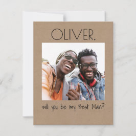 Simple Fun ¿Quieres ser mi padrino de boda Foto