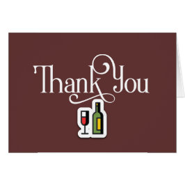 Simple gracias a diseño con vidrio y botella de vi