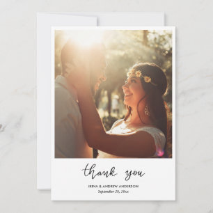 Simple Gracias Script Boda Couple Photo