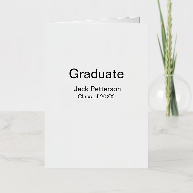 simple graduado mínimo añadir nombre a clase moder (Anverso)
