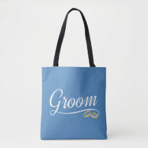 Simple Groom Floral Wedding Calligraphy | Bolsa de
