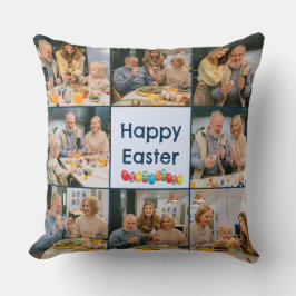 Simple Happy Easter Photo Cojín decorativo