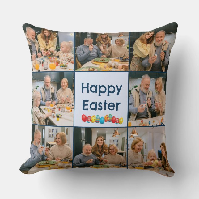 Simple Happy Easter Photo Cojín decorativo (Anverso)