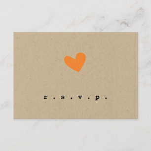 Simple Heart Wedding RSVP