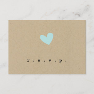Simple Heart Wedding RSVP