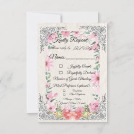 Simple Indian Wedding RSVP Card | Elegant